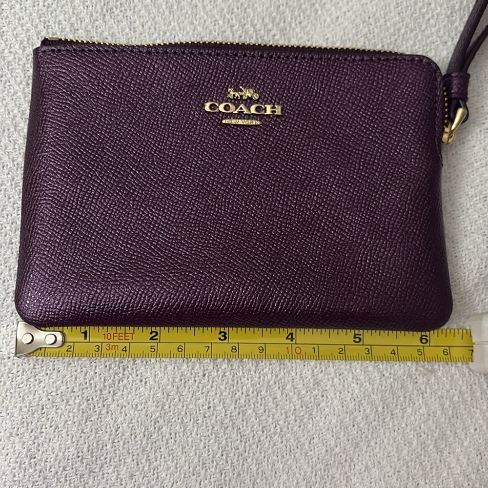 Coach Metallic Raspberry Wristlet - Picture 5 of 6